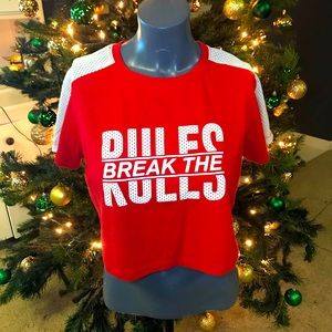 ‼️SOLD‼️Red crop top